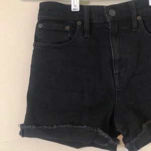 Madewell high rise denim shorts